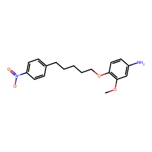 m-Anisidine, 4-((5-(p-nitrophenyl)pentyl)oxy)- structure