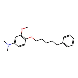 m-Anisidine, N,N-dimethyl-4-((5-phenylpentyl)oxy)- structure