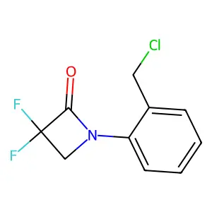 N-(2-chloromethylphenyl)-3,3-difluoroazetidin-2-one structure