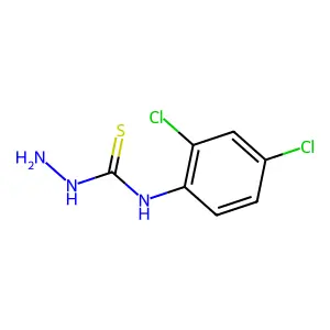 2-(2,4-Dichlorophenyl)-1-hydrazinecarbothioamide structure