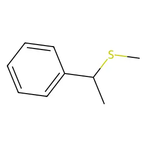 Benzene, [1-(methylthio)ethyl]- structure