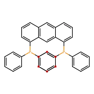 1,1'-(1,8-Anthracenediyl)bis(1,1-diphenylphosphine) structure