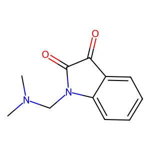 1-[(dimethylamino)methyl]-1H-indole-2,3-dione structure
