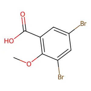 3,5-Dibromo-2-methoxybenzoic acid structure