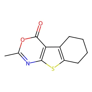5-Methyl-4-oxa-8-thia-6-azatricyclo[7.4.0.0,2,7]trideca-1(9),2(7),5-trien-3-one structure