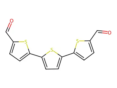 (2,2':5',2''-Terthiophene)-5,5''-dicarboxaldehyde structure