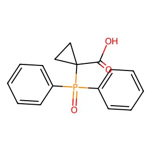 1-(Diphenylphosphoryl)cyclopropanecarboxylic acid structure