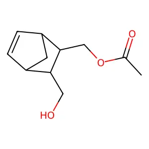 2-(Acetoxymethyl)-3-(hydroxymethyl)bicyclo-(2.2.1)-hept-5-ene structure