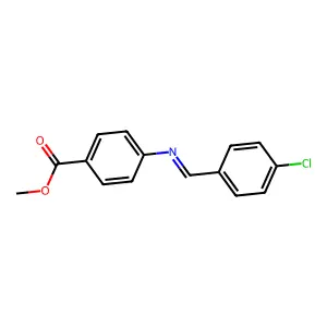 Methyl 4-[(4-chlorobenzylidene)amino]benzoate structure