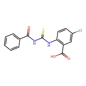 2-(Benzoylcarbamothioylamino)-5-chlorobenzoic acid structure