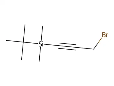 (3-Bromoprop-1-yn-1-yl)(tert-butyl)dimethylsilane structure