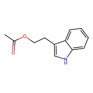 Indolyl-3-ethanol acetate structure