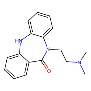 5H-DIBENZO(b,e)(1,4)DIAZEPIN-11-ONE, 10,11-DIHYDRO-10-(2-(DIMETHYLAMINO)ETHYL)- structure