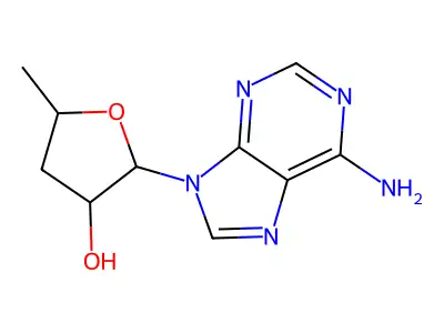 9-(3,5-Dideoxypentofuranosyl)-9h-purin-6-amine structure