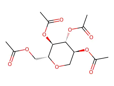 1,5-Anhydro-d-glucitol, tetra-O-acetyl- structure
