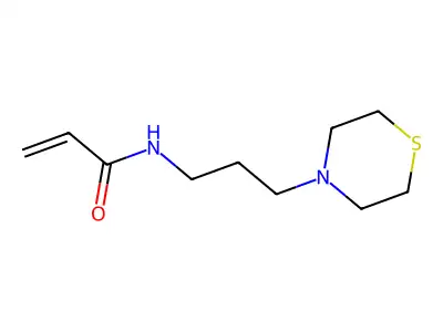 3-硫代吗啉基丙基丙烯酰胺 structure