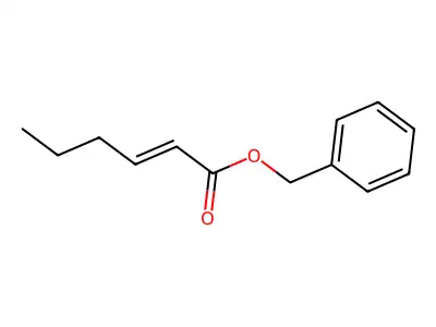 2-Hexenoic acid, phenylmethyl ester, (E)- structure