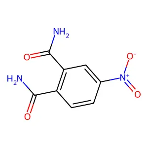 4-硝基-1,2-苯二甲酰胺 structure