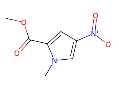 Methyl 1-methyl-4-nitro-1H-pyrrole-2-carboxylate structure