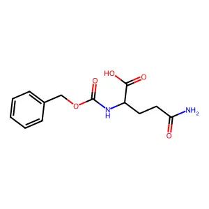 2-(((Benzyloxy)carbonyl)amino)-4-carbamoylbutanoic acid structure