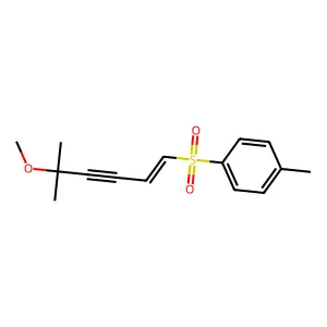 1-[(E)-5-methoxy-5-methylhex-1-en-3-ynyl]sulfonyl-4-methylbenzene structure