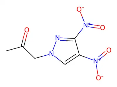 1-(3,4-Dinitro-1H-pyrazol-1-yl)-2-propanone structure