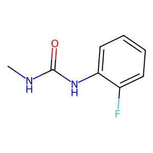 N-(2-fluorophenyl)-N'-methylurea structure