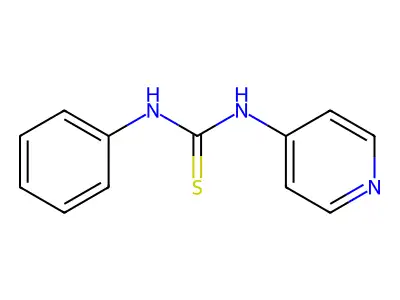 N-Phenyl-N'-4-pyridinylthiourea structure