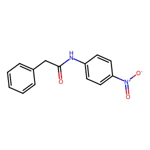 N-phenylacetyl-4-nitroaniline structure