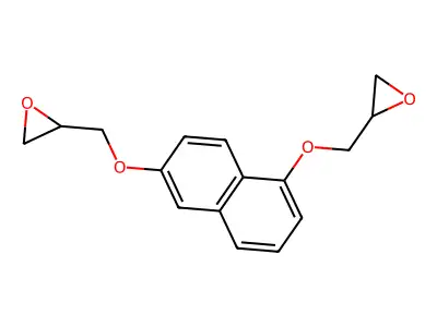 1,6-二(2,3-环氧丙氧基)萘 structure