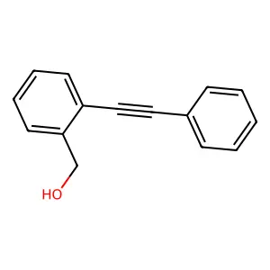 Benzenemethanol, 2-(phenylethynyl)- structure