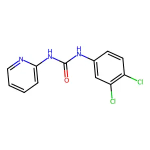 1-(3,4-Dichlorophenyl)-3-(2-pyridyl)urea structure