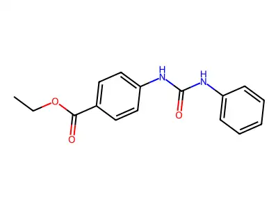 Ethyl 4-(3-phenylureido)benzoate structure