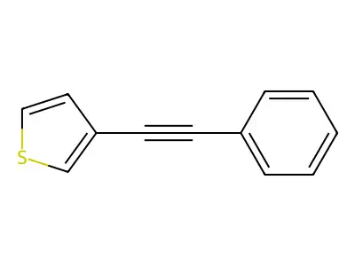 Thiophene, 3-(phenylethynyl)- structure