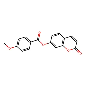 2-oxo-2H-chromen-7-yl 4-methoxybenzoate structure