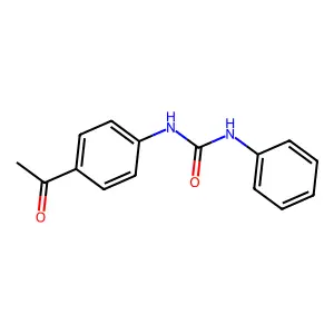 N-(4-acetylphenyl)-N'-phenylurea structure