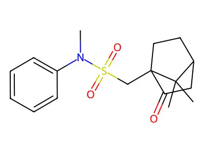 (7,7-dimethyl-2-oxobicyclo[2.2.1]hept-1-yl)-N-methyl-N-phenylmethanesulfonamide structure