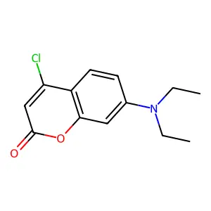 Coumarin, 4-chloro-7-diethylamino- structure