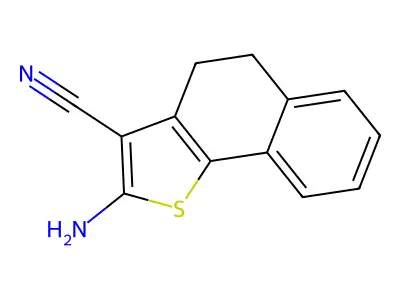 2-Amino-4,5-dihydronaphtho[1,2-b]thiophene-3-carbonitrile structure