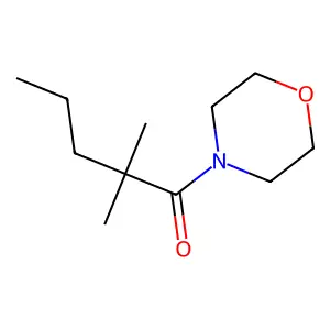 Morpholine, 4-(2,2-dimethylvaleryl)- structure