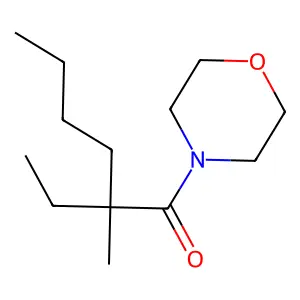 2-Ethyl-2-methyl-1-(morpholin-4-yl)hexan-1-one structure