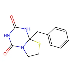 8a-Benzyltetrahydro-2H-[1,3]thiazolo[3,2-a][1,3,5]triazine-2,4(3H)-dione structure