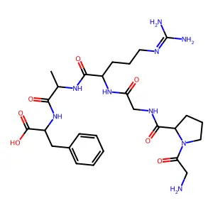 Gly-Pro-Gly-Arg-Ala-Phe structure