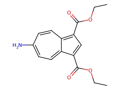 Diethyl 6-aminoazulene-1,3-dicarboxylate structure