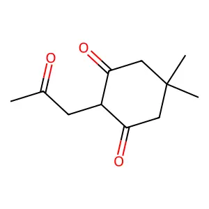5,5-Dimethyl-2-(2-oxopropyl)cyclohexane-1,3-dione structure