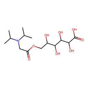 D-Gluconic acid, 6-ester with N,N-diisopropylglycine structure