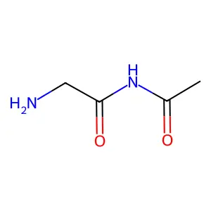 N-乙酰-2-氨基乙酰胺 structure