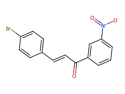 3-(4-Bromophenyl)-1-(3-nitrophenyl)prop-2-en-1-one structure