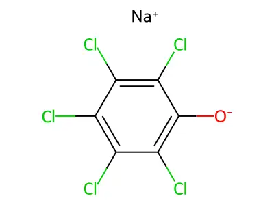 五氯酚钠 structure