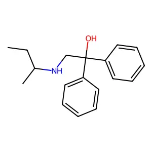 Benzhydrol, alpha-((sec-butylamino)methyl)- structure